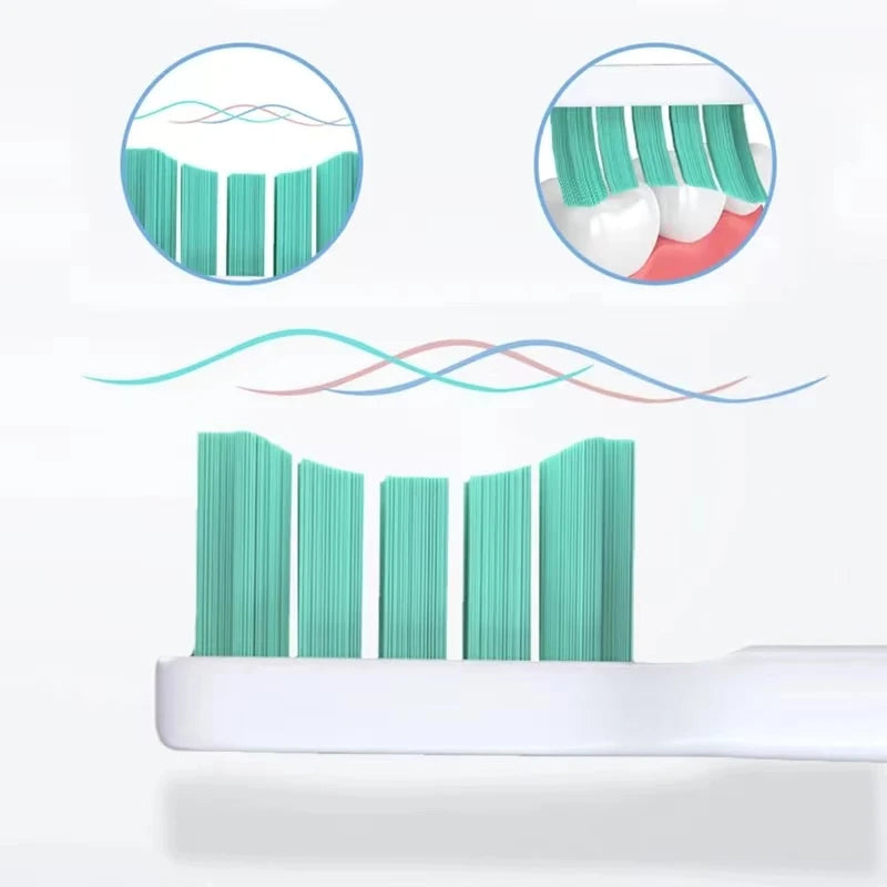 Replacement Brush Heads For xiaomi Mijia T300/T500/T700 Sonic Electric Toothbrush Soft Bristle Nozzles with Caps Sealed Package