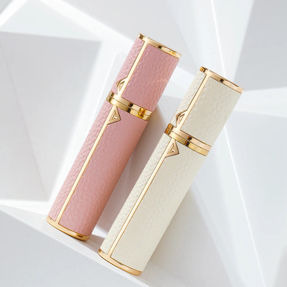 Louischanzl 8ml Magnet Leather refill Perfume Atomizer Bottle Portable Spray Mini Perfume Atomizer for Travel Cologne Dispenser